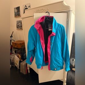 90s Woolrich Teal and Pink Ski Jacket